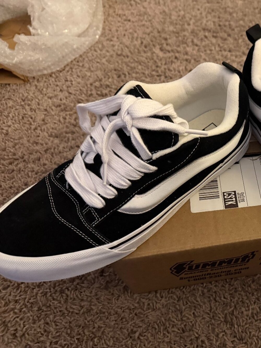 Mens New School S12, Vans Black with white classic/new school look/y2k
